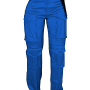 Womens-Cargo-Pants-High-Waisted-Wide-Leg-Pants-Blue-1