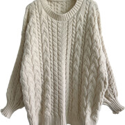 Womens-Winter-Cable-Knit-Sweater-Apricot-3