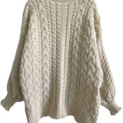 Womens-Winter-Cable-Knit-Sweater-Apricot-4