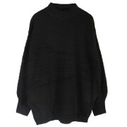 Womens-Chunky-Cable-Knit-Sweater-Black-2