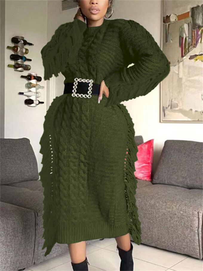 Womens-Crewneck-Cable-Knit-Sweater-Long-Dress-Darkgreen-2.jpg