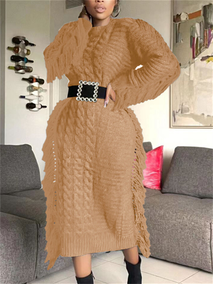 Womens-Crewneck-Cable-Knit-Sweater-Long-Dress-Khaki-2.jpg