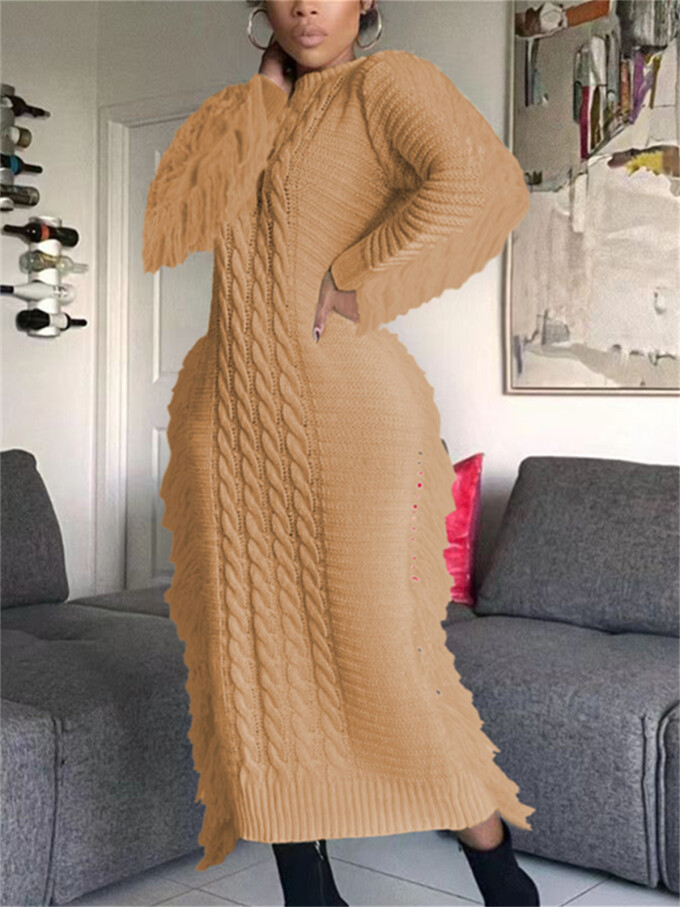 Womens-Crewneck-Cable-Knit-Sweater-Long-Dress-Khaki-3.jpg