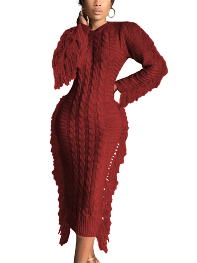 Womens-Crewneck-Cable-Knit-Sweater-Long-Dress-Winered-1.jpg