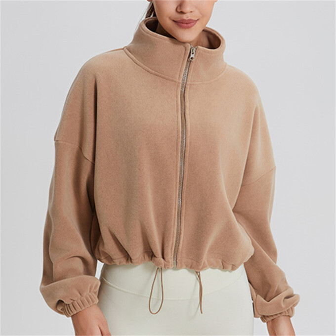 Womens-Fleece-Crop-Zip-Up-Jacket-Khaki-6.jpg