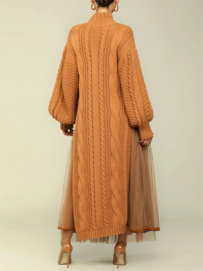 Womens-2-Piece-Outfits-Mock-Neck-Long-Sleeve-Cable-Knit-Maxi-Sweater-Dress-and-Mesh-Long-Skirts-Sets-Brown-2.jpg