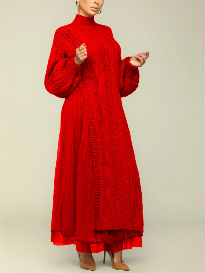 Womens-2-Piece-Outfits-Mock-Neck-Long-Sleeve-Cable-Knit-Maxi-Sweater-Dress-and-Mesh-Long-Skirts-Sets-Red-3.jpg