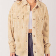 Womens-Corduroy-Jacket-Oversized-Long-Sleeve-Button-Down-Shirt-Jacket-Apricot-3