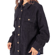 Womens-Corduroy-Jacket-Oversized-Long-Sleeve-Button-Down-Shirt-Jacket-Black-1