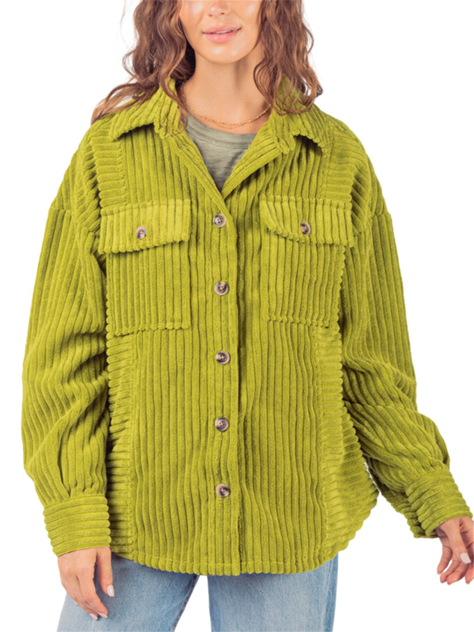 Womens-Corduroy-Jacket-Oversized-Long-Sleeve-Button-Down-Shirt-Jacket-Green-1.jpg