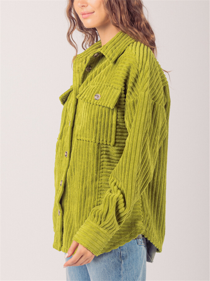 Womens-Corduroy-Jacket-Oversized-Long-Sleeve-Button-Down-Shirt-Jacket-Green-3.jpg