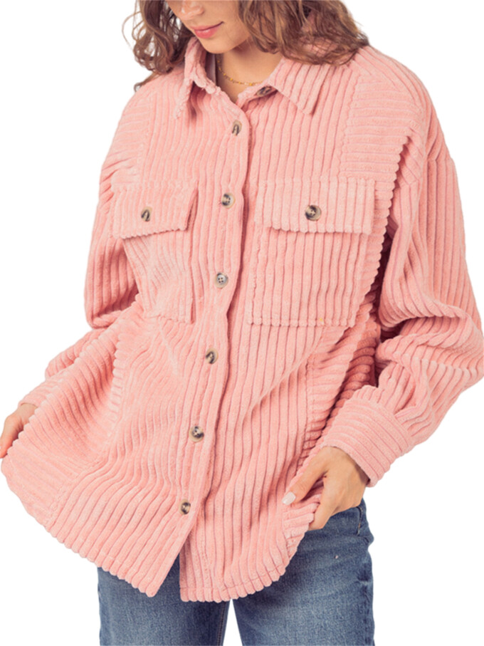 Womens-Corduroy-Jacket-Oversized-Long-Sleeve-Button-Down-Shirt-Jacket-Pink-1.jpg