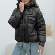 Womens-Puffer-Jackets-Long-Sleeve-Hooded-Padded-Coat-Black-3