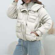 Womens-Puffer-Jackets-Long-Sleeve-Hooded-Padded-Coat-White-3