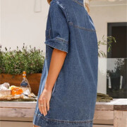 Womens-Denim-Mini-Dress-Darkblue-7