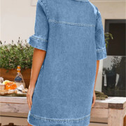 Womens-Denim-Mini-Dress-Lighblue-2