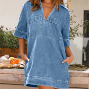 Womens-Denim-Mini-Dress-Lighblue-3