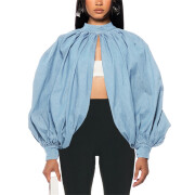 Womens-Denim-Open-Front-Blouse-Sexy-Long-Batwing-Sleeve-Jean-Shirt-Lightblue-1