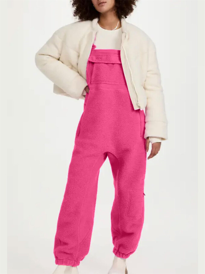 Womens-Fleece-Overalls-One-Piece-Bib-Fuzzy-Sherpa-Jumpsuit-Rosered-3.jpg