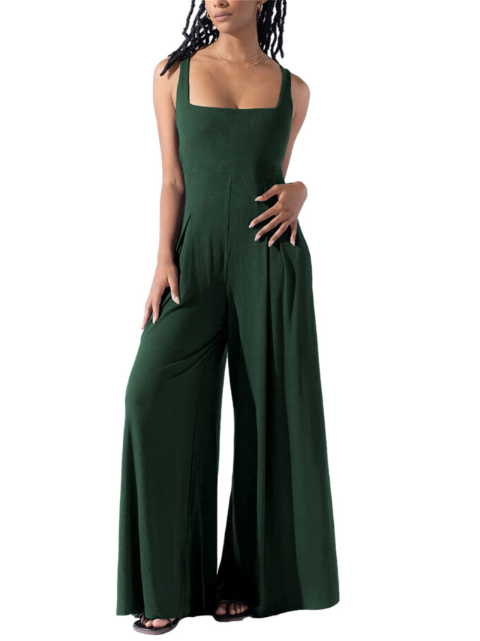 Womens-Square-Neck-Jumpsuit-Sleeveless-Long-Wide-Leg-Pant-Romper-Darkgreen-1.jpg