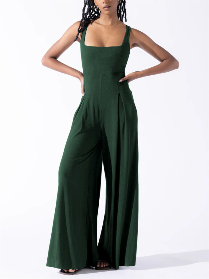 Womens-Square-Neck-Jumpsuit-Sleeveless-Long-Wide-Leg-Pant-Romper-Darkgreen-3.jpg