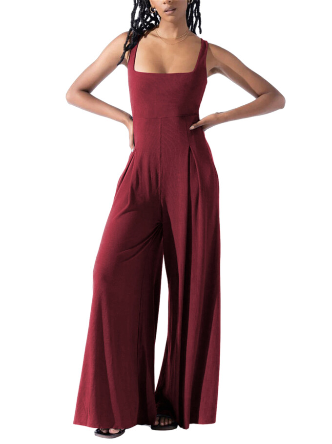 Womens-Square-Neck-Jumpsuit-Sleeveless-Long-Wide-Leg-Pant-Romper-Winered-1.jpg