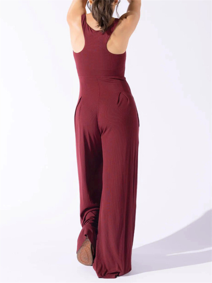 Womens-Square-Neck-Jumpsuit-Sleeveless-Long-Wide-Leg-Pant-Romper-Winered-2.jpg