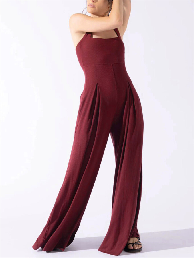 Womens-Square-Neck-Jumpsuit-Sleeveless-Long-Wide-Leg-Pant-Romper-Winered-3.jpg