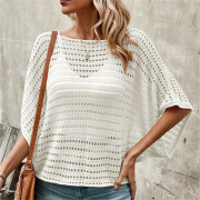 Womens-Crochet-Tops-Cover-Up-Beige-3