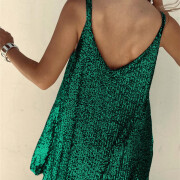 Womens-Glitter-Sequin-Dress-Green-6