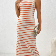 Womens-Summer-Bodycon-Dress-Orange-3