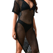 Womens-Summer-Crochet-Dress-Black-1