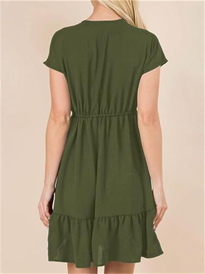 Womens-Summer-Dress-V-Neck-Short-Sleeve-Mini-Babydoll-Dress-Armygreen-2.jpg