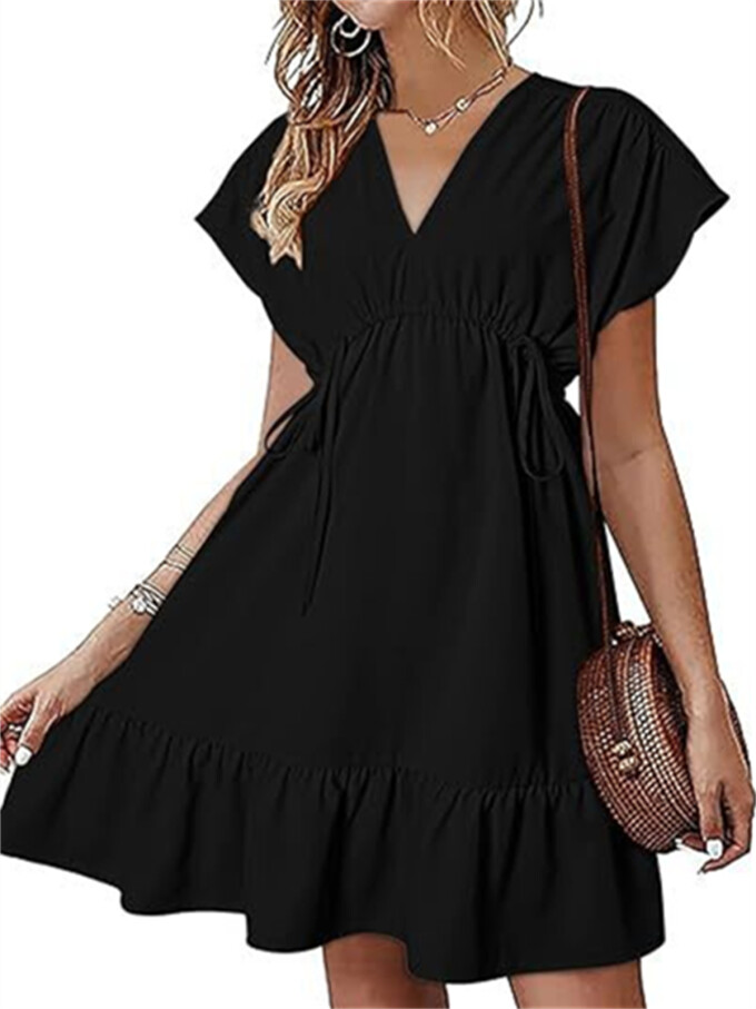 Womens-Summer-Dress-V-Neck-Short-Sleeve-Mini-Babydoll-Dress-Black-1.jpg