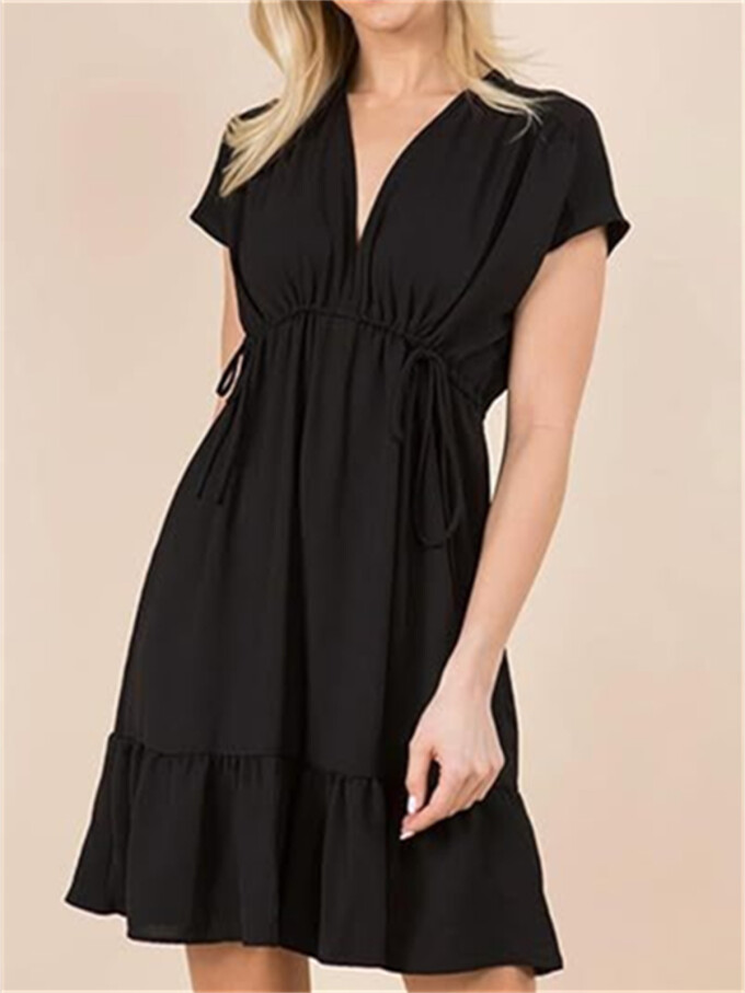 Womens-Summer-Dress-V-Neck-Short-Sleeve-Mini-Babydoll-Dress-Black-3.jpg