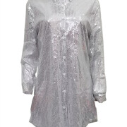 Womens-Sequin-Dress-Sparkly-Long-Sleeve-Shirt-Dress-Silver-5