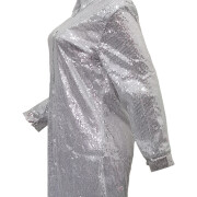 Womens-Sequin-Dress-Sparkly-Long-Sleeve-Shirt-Dress-Silver-6