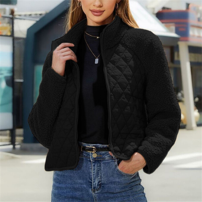 Womens-Fuzzy-Fleece-Jacket-Cropped-Sherpa-Coat-Long-Sleeve-Zipper-Lightweight-Quilted-Outwear-Black-3.jpg