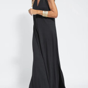 Womens-Summer-Boho-Sleeveless-V-Neck-Maxi-Dress-Black-3