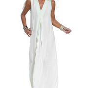 Womens-Summer-Boho-Sleeveless-V-Neck-Maxi-Dress-Whtie-1