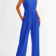 Womens-Summer-Sleeveless-Jumpsuit-Blue-4