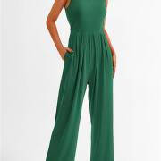 Womens-Summer-Sleeveless-Jumpsuit-Green-5