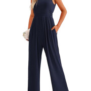 Womens-Summer-Sleeveless-Jumpsuit-Navyblue-1