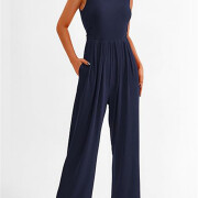 Womens-Summer-Sleeveless-Jumpsuit-Navyblue-3