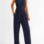 Womens-Summer-Sleeveless-Jumpsuit-Navyblue-5