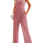 Womens-Summer-Sleeveless-Jumpsuit-Pink-1