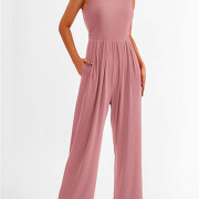 Womens-Summer-Sleeveless-Jumpsuit-Pink-5