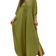 Women-Kaftan-Dress-Armygreen-1