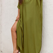 Women-Kaftan-Dress-Armygreen-3