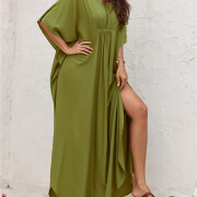 Women-Kaftan-Dress-Armygreen-7